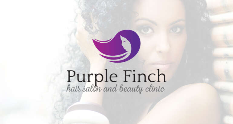 Purple Finch Logo Design